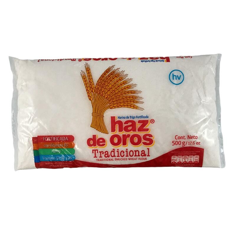 Harina De Trigo Tradicional Haz De Oros 500gr