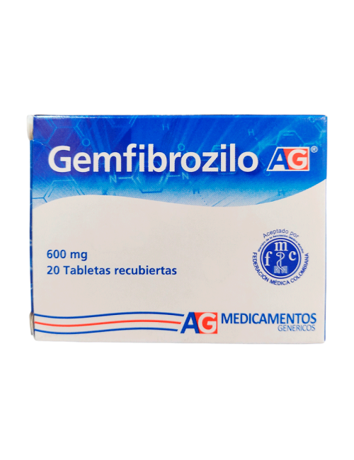 Gemfibrozilo AG 20 Tabletas...