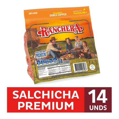 Salchicha Ranchera Premium 14 Und 480gr