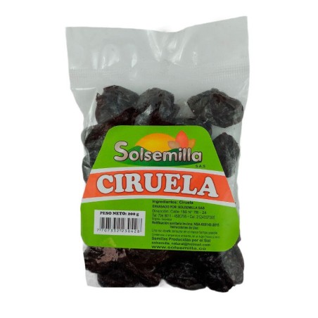 Ciruelas Pasas Solsemilla 200gr