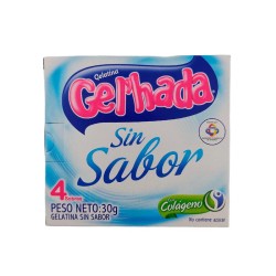 Gelatina Gel'Hada Sin Sabor 4 Sobres 30gr