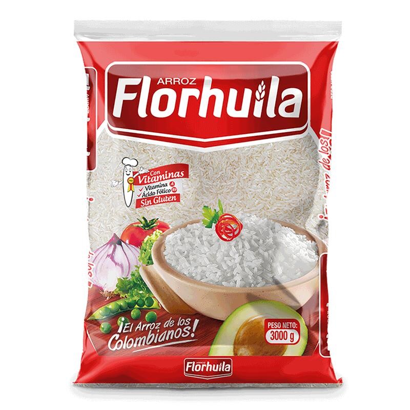 Arroz FlorHuila 3000gr