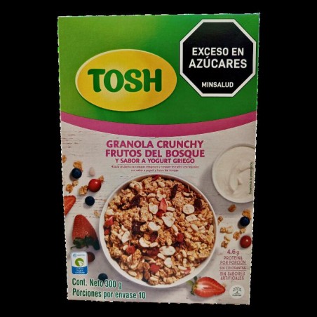 Cereal Tosh Granola Crunchy Frutos Rojos Yogurt Griego 300gr