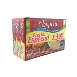 Crema Surtida La Sopera 3 Und 255gr