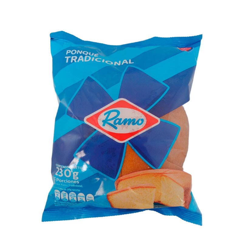 Ponqué Ramo Tradicional 6 Porciones 230gr