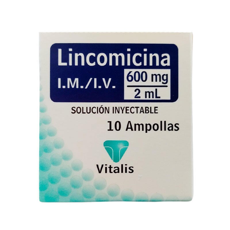 Lincomicina Vitalis Fracción 1 Ampolla 600mg 2ml