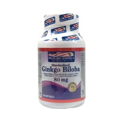 Ginkgo Biloba 80mg Healthy American 90 Cápsulas