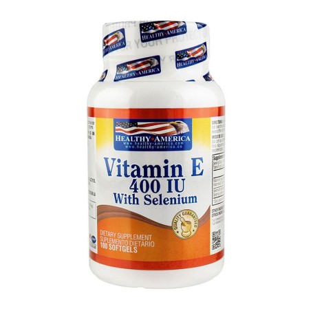 Vitamina E Healthy América 100 Cápsulas 400iu