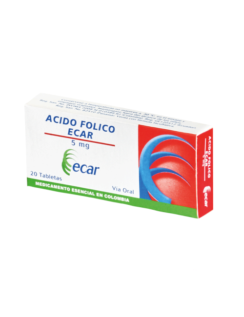 Acido Folico Ecar 20...