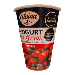 Yogurt Alpina fresa x200g Vso