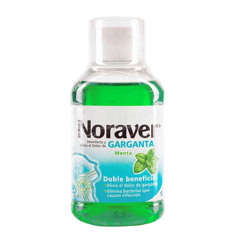 Noraver Garganta Menta Repuesto 120mL