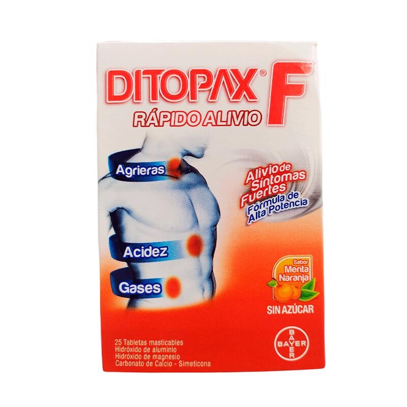 Ditopax F Naranja Bayer Fracción 5 Tabletas