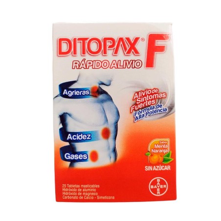 Ditopax F Naranja Bayer Fracción 5 Tabletas