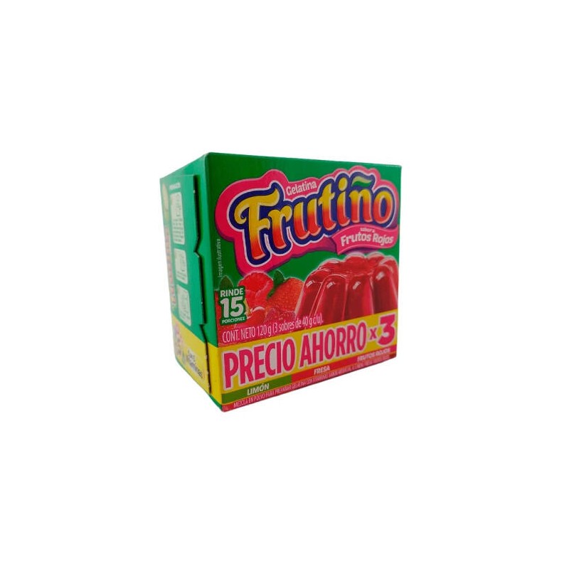 Gelatina Frutiño 3 Und Surtida Precio Ahorro 120gr