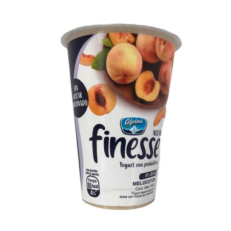 Yogurt Finesse Alpina Sabor a Melocotón 180gr