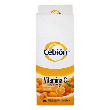 Cebión Vitamina C Naranja Fracción 10 Tabletas 500mg