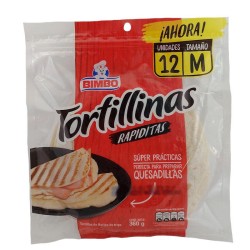 Tortillas Bimbo Rapiditas M 12 Und 360gr