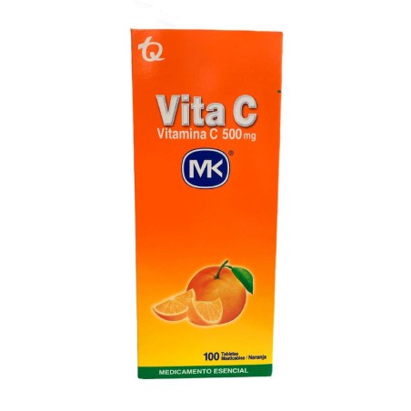 Vitamina C 500Mg Naranja MK Fracción10 Tabletas 500mg