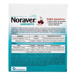 Noraver-P Garganta Cereza Fracción 6 Tabletas