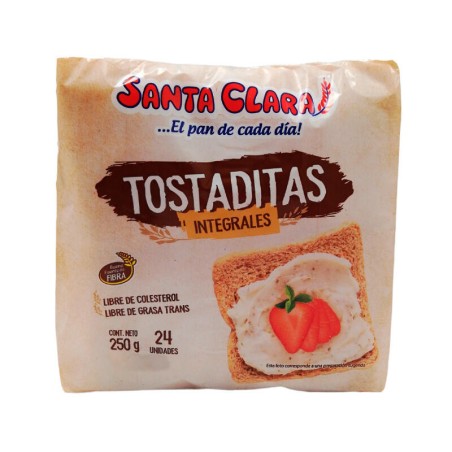 Tostadas Integrales Santa Clara 24unds 250gr