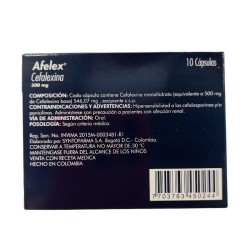 Afelex Icom 10 Cápsulas 500mg