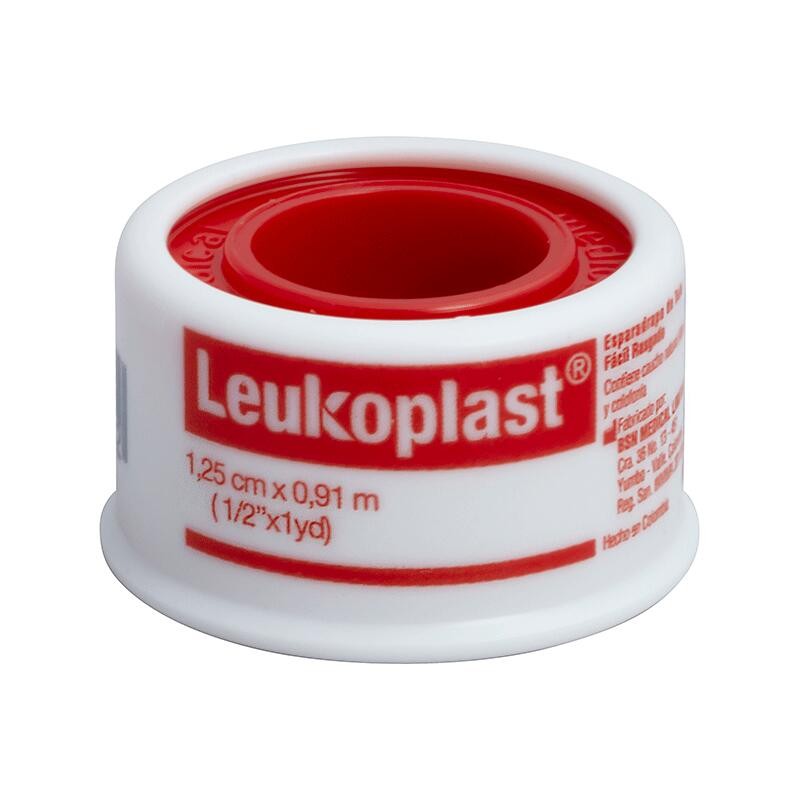 Esparadrapo Leukoplast 1/2 x 1 Yardas 1.25cm x 0.91m