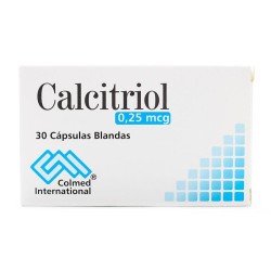 Calcitriol 30 Cápsulas 0.25mcg