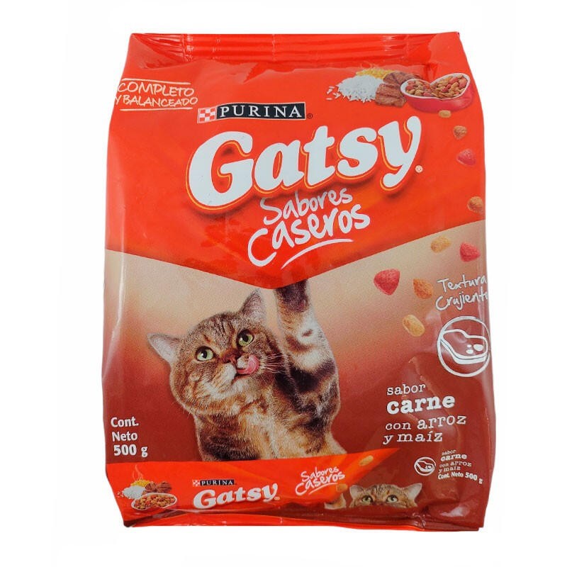 Gatsy Carne Arroz y Maíz 500gr