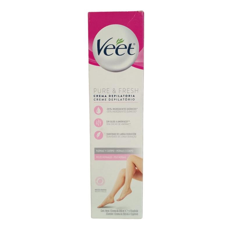 Crema Depilatoria Veet Pure Piel Normal X200ml