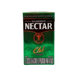 Aguardiente Néctar Club Sin Azúcar Verde Caja 250ml