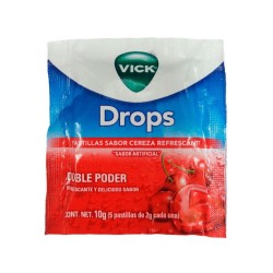 Vick Cherry Drops 5 Tabletas 10gr