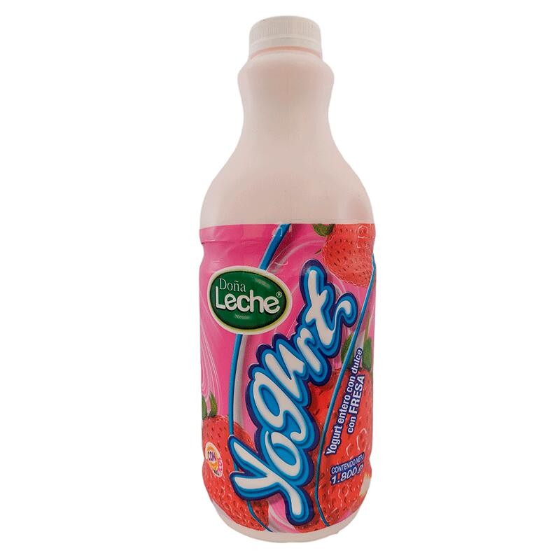 Yogurt Doña Leche Sabor a Fresa Garrafa 1800mL