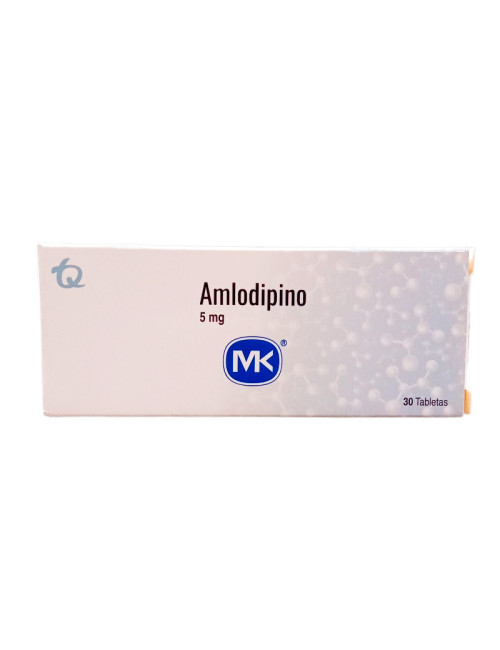 Amlodipino MK 30 Tabletas 5Mg