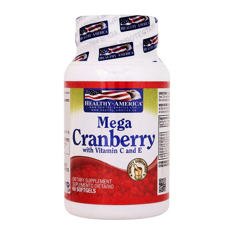 Mega Cranberry Healthy América 60 Cápsulas