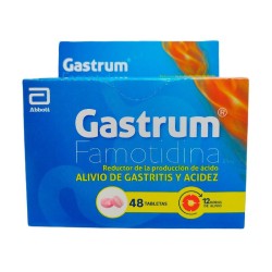 Gastrum Abbott Fracción 12 Tabletas 10mg