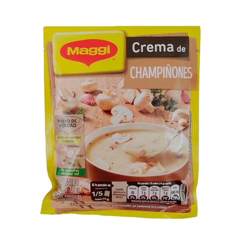 Crema de Champiñón Maggi 72gr