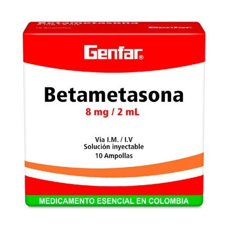 Betametasona Genfar Fracción 1 Ampolla 8mg