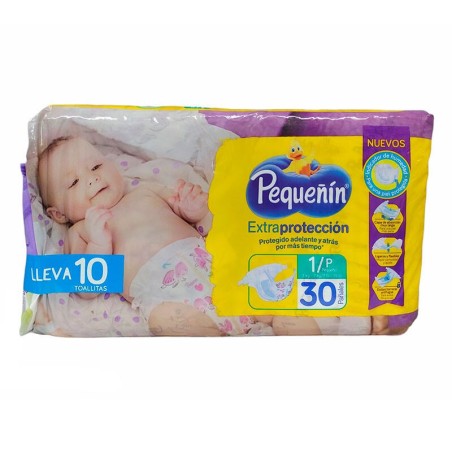 Pañales Pequeñín Extra protección Etapa 1 30 Und