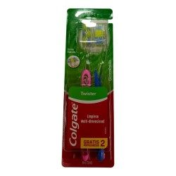 Cepillo Dental Colgate Twister Medio X2und