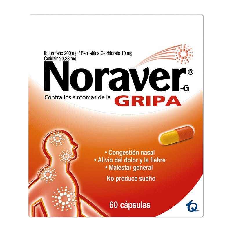 Noraver Gripa Fracción 2 Cápsulas