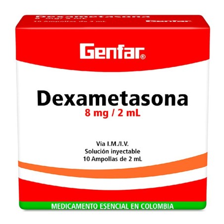 Dexametasona Genfar Fracción 1 Ampolla 8mg