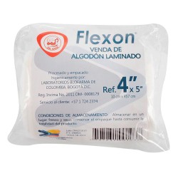 Venda de Algodón Laminado Flexon 4"x5"