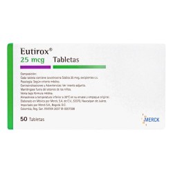 Eutirox Merck 50 Tabletas 25mcg