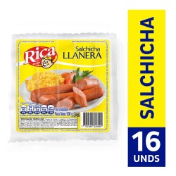 Salchicha Rica Llanera  16 Und 500gr