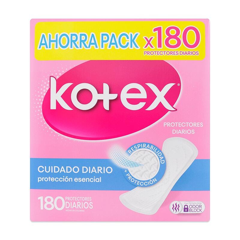 Protectores Diarios Kotex 180 Und