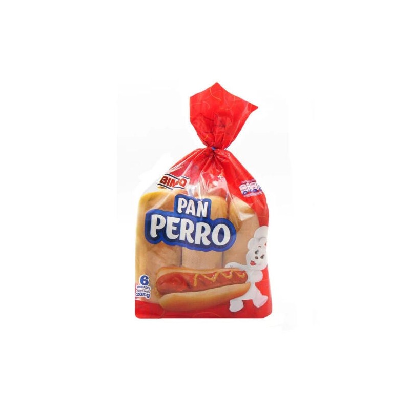 Pan Perro Bimbo 6 Und 205gr