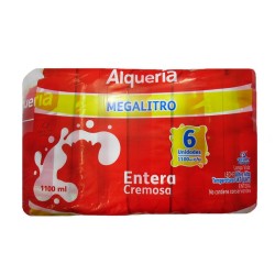 Leche Alquería Entera 6 Und 1100mL