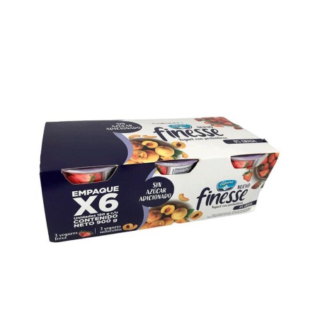 Yogurt Finesse Alpina Surtido x6 Und 150gr