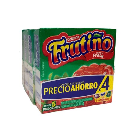 Gelatina Frutiño Surtido 4unds 140gr