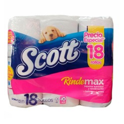 Papel Higiénico Scott RindeMax 18 Und